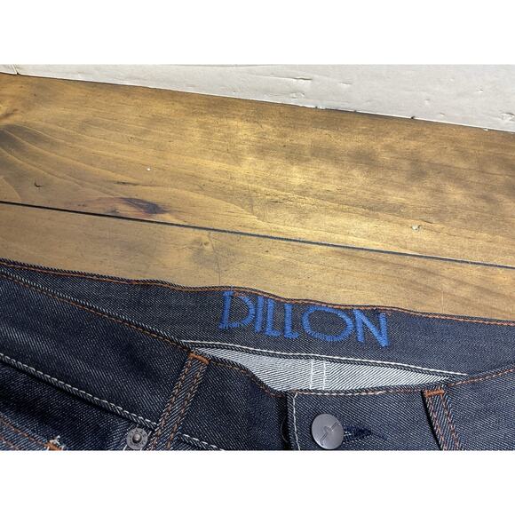 Kimes Ranch Men's Dillon Raw Jeans Blue 100% Cotton Wide Bootcut 34x34 USA Made - Picture 7 of 13